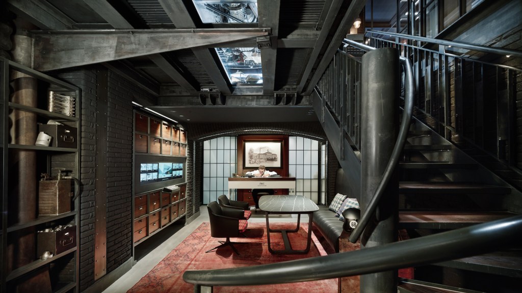 Image of Flagship Store, Zurich. IWC Schaffhausen.  Project produced by The Producers Group LLC, Glendale, CA; lighting design consultant, Holly Ratafia; design director, Lauren Olivarez; executive producer, Bob Chambers; head of Architectural Concepts and Store Planning, Pascal Sbrzesny. Photograph by Valentin Jeck for IWC Schaffhausen.